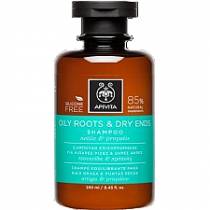 Apivita - Oily Roots & Dry Ends Shampoo      &   250ml    